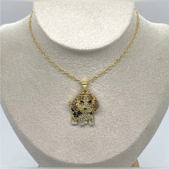 Beagle Necklace, Beagle Rhinestone Necklace, Dog Necklace - Picture 4 of 4